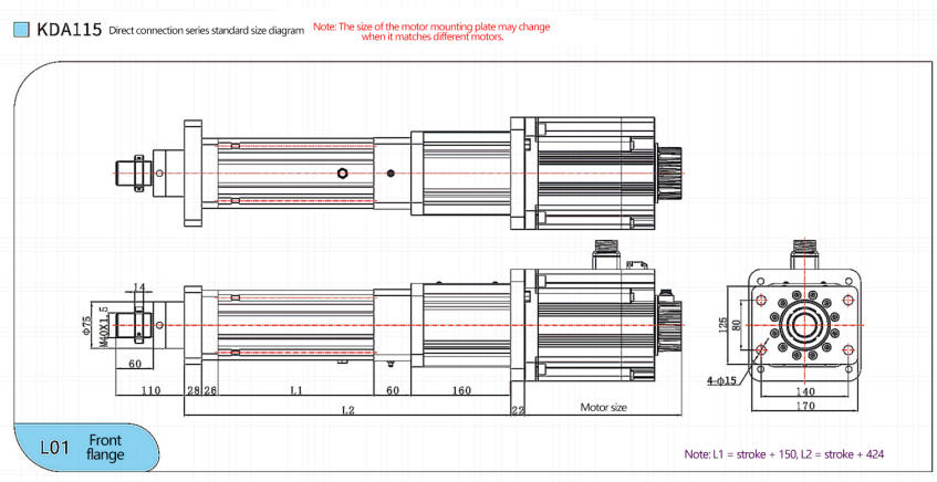 servo lifting electric cylinders