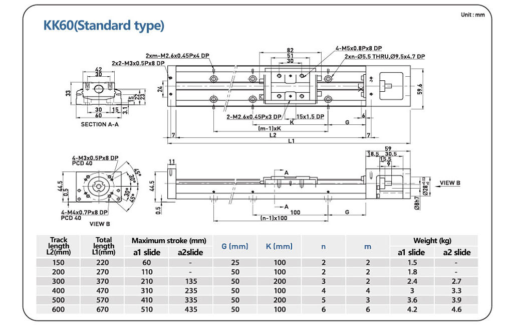 KK60 Single-Axis Robot